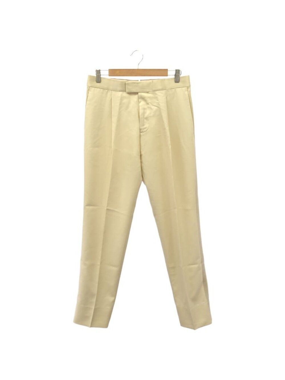 Louis Vuitton Ivory Silk le Press Trousers Pants 38